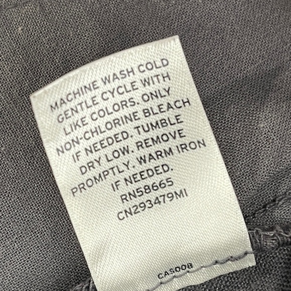 Caslon 100% Linen Skirt Pockets Size M Gray A-Line Pull On - Picture 5 of 6